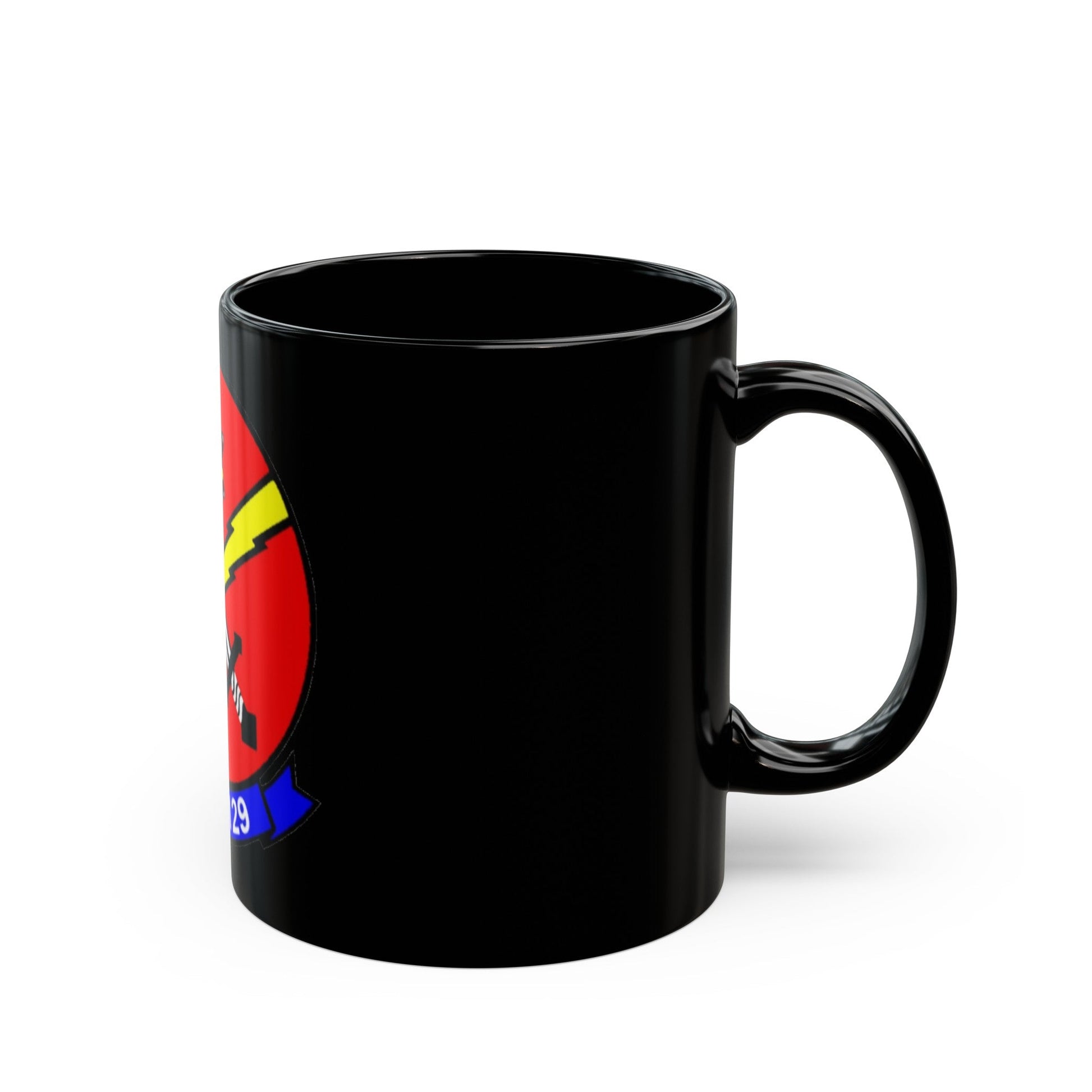 VAQ 129 (U.S. Navy) Black Coffee Mug-The Sticker Space