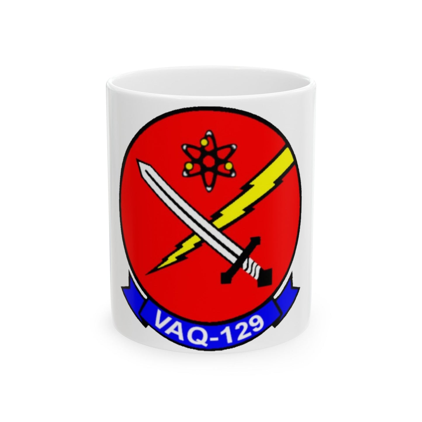 VAQ 129 (U.S. Navy) White Coffee Mug-11oz-The Sticker Space