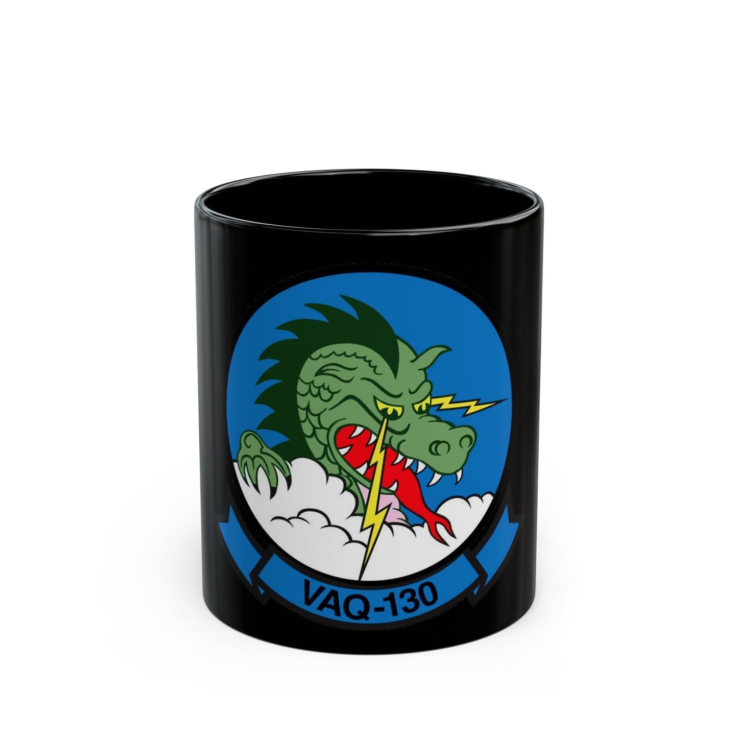 VAQ 130 Electronic Attack Squadron 130 (U.S. Navy) Black Coffee Mug-11oz-The Sticker Space