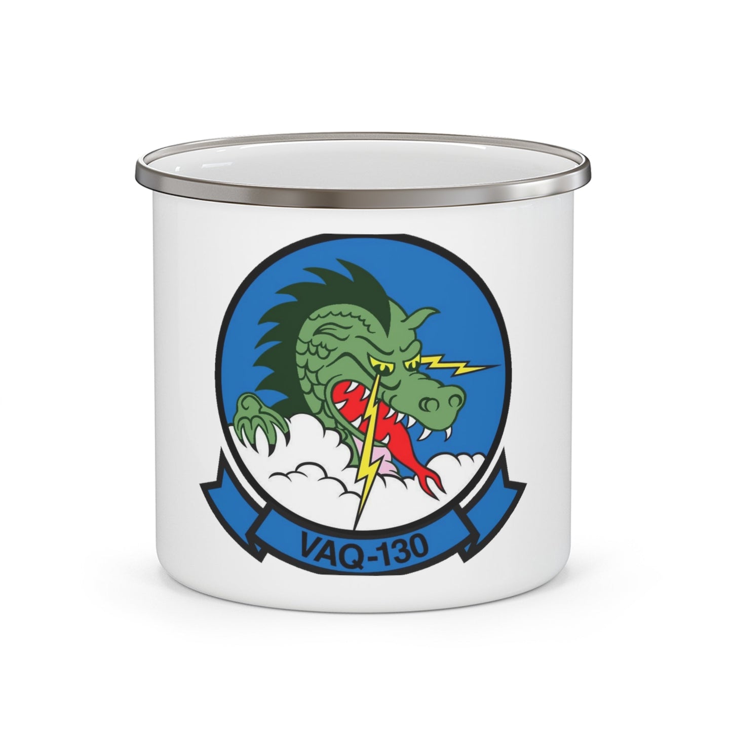 VAQ 130 Electronic Attack Squadron 130 (U.S. Navy) Enamel Mug 12oz-12oz-The Sticker Space