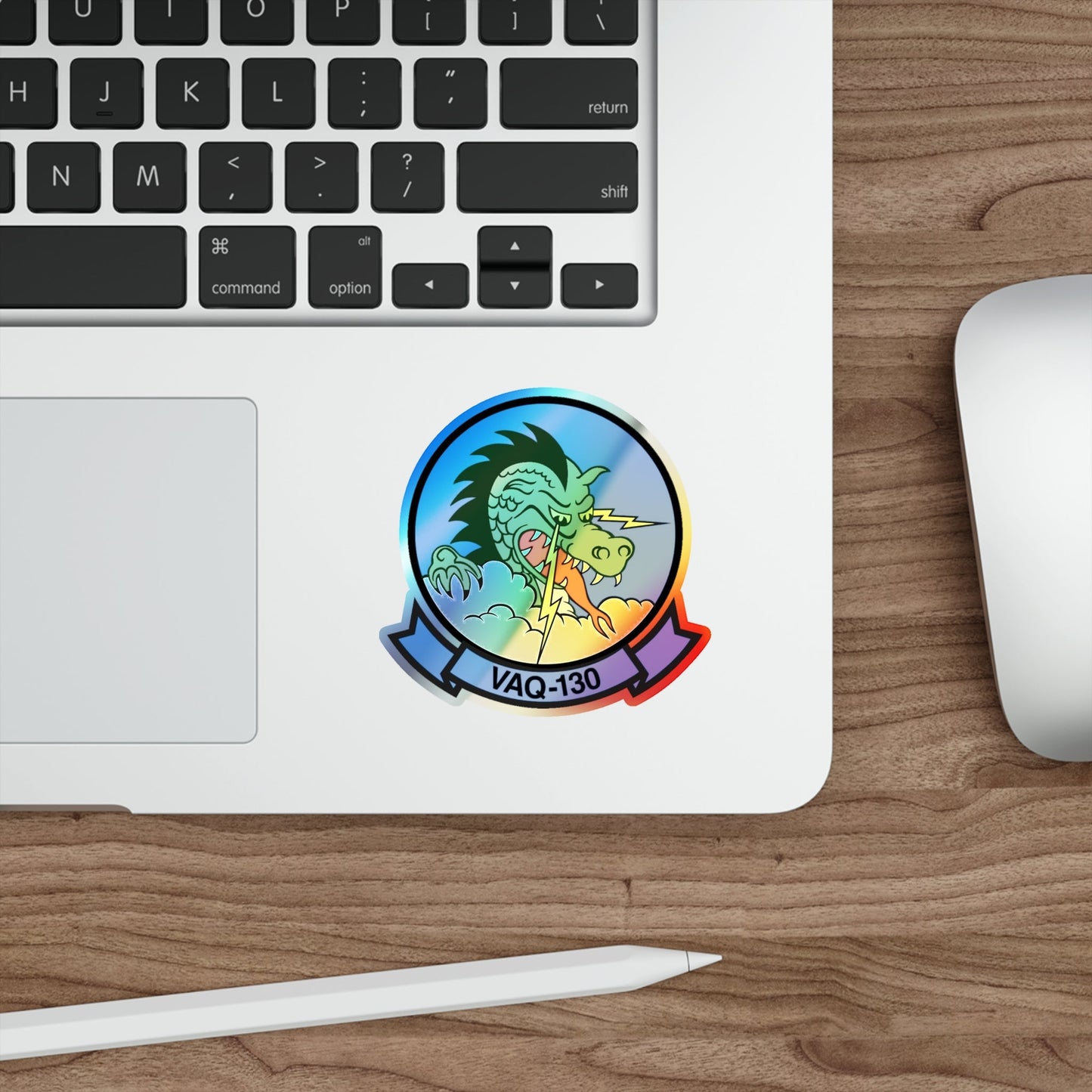 VAQ 130 Electronic Attack Squadron 130 (U.S. Navy) Holographic STICKER Die-Cut Vinyl Decal-The Sticker Space