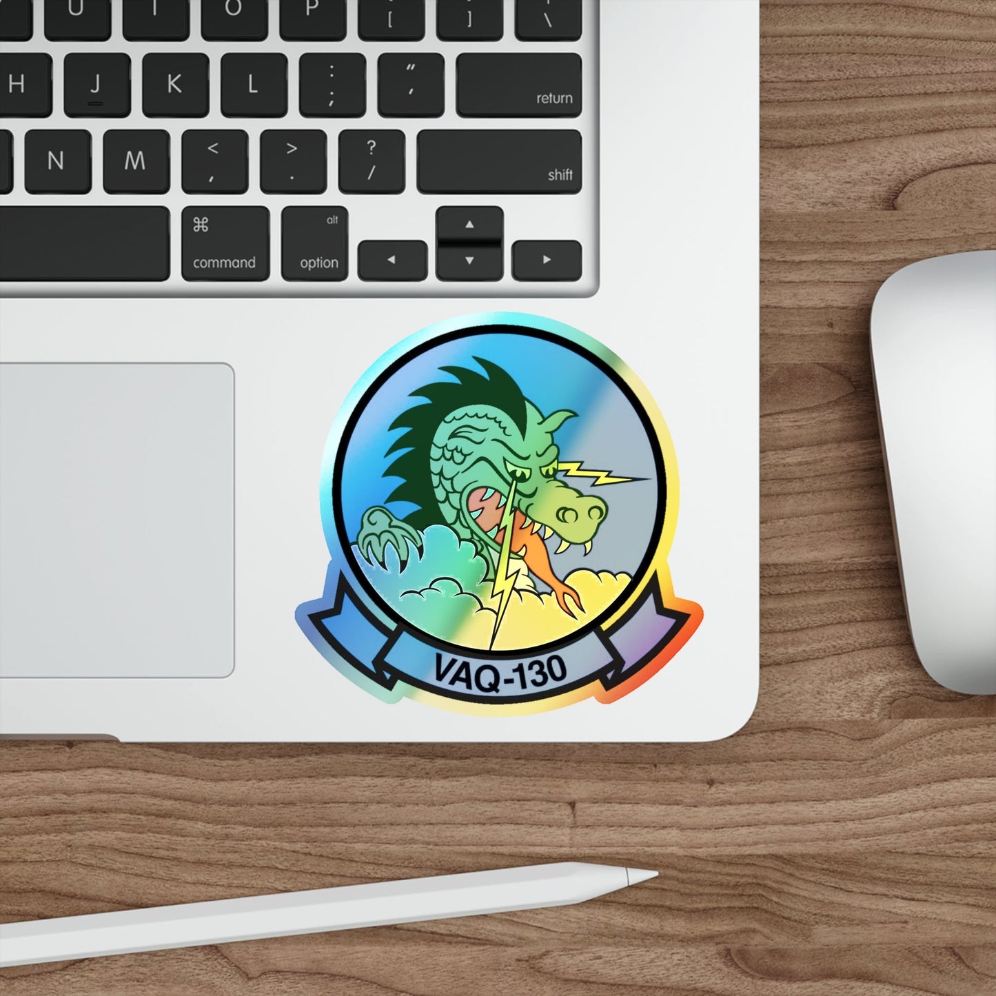 VAQ 130 Electronic Attack Squadron 130 (U.S. Navy) Holographic STICKER Die-Cut Vinyl Decal-The Sticker Space