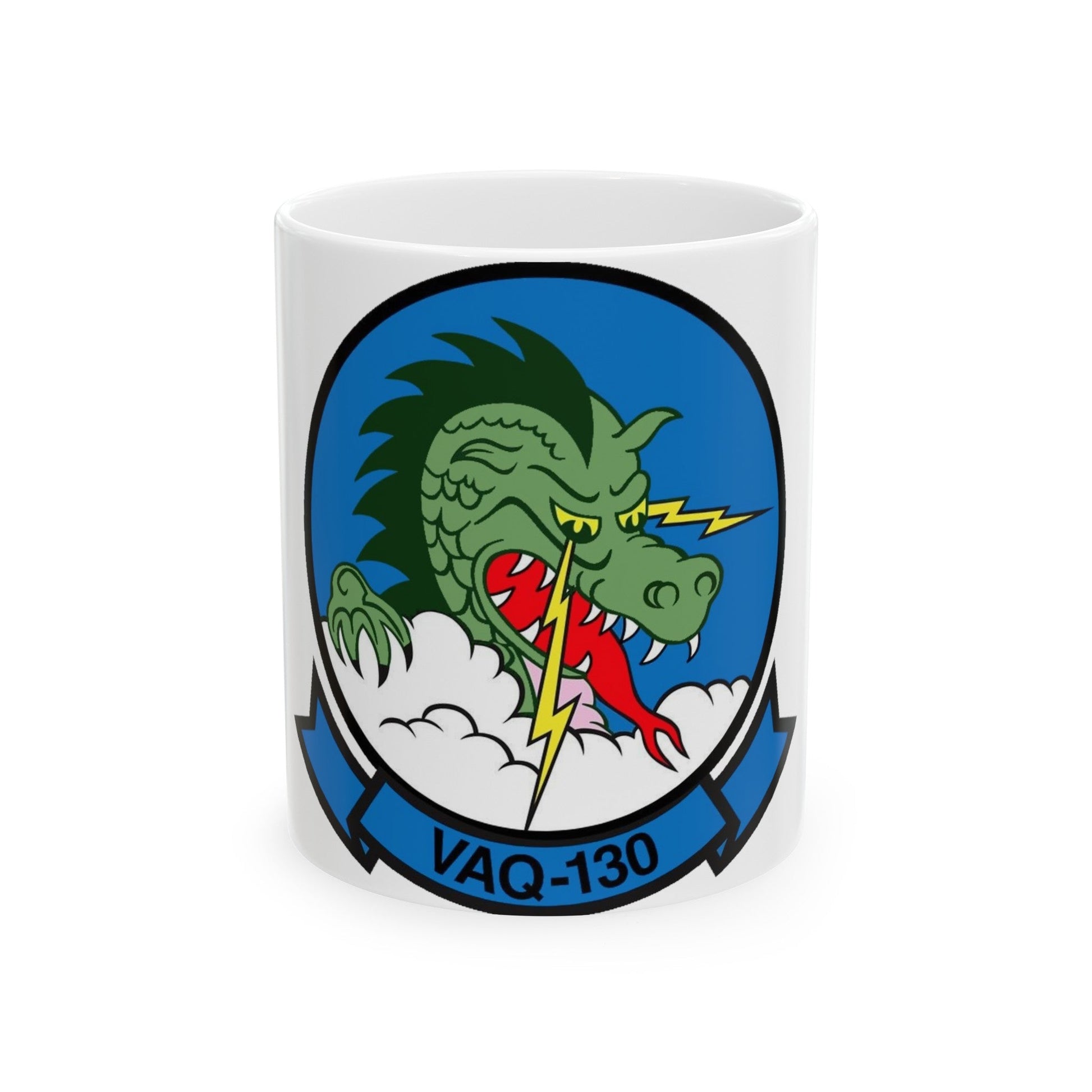 VAQ 130 Electronic Attack Squadron 130 (U.S. Navy) White Coffee Mug-11oz-The Sticker Space