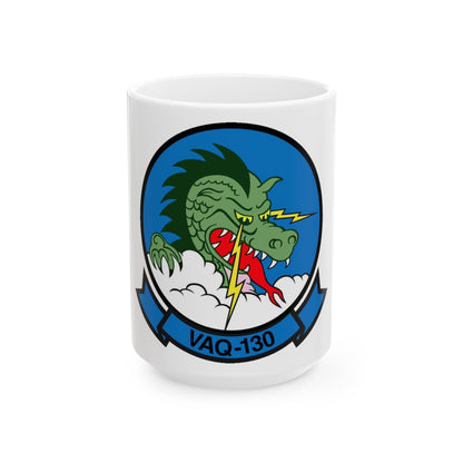 VAQ 130 Electronic Attack Squadron 130 (U.S. Navy) White Coffee Mug-15oz-The Sticker Space