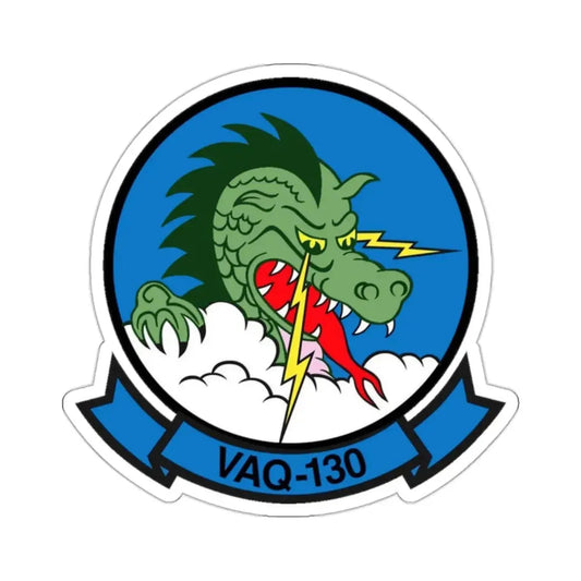 VAQ 130 Electronic Attack Squadron 130 (U.S. Navy) STICKER Vinyl Kiss-Cut Decal 2 Inch White - The Sticker Space