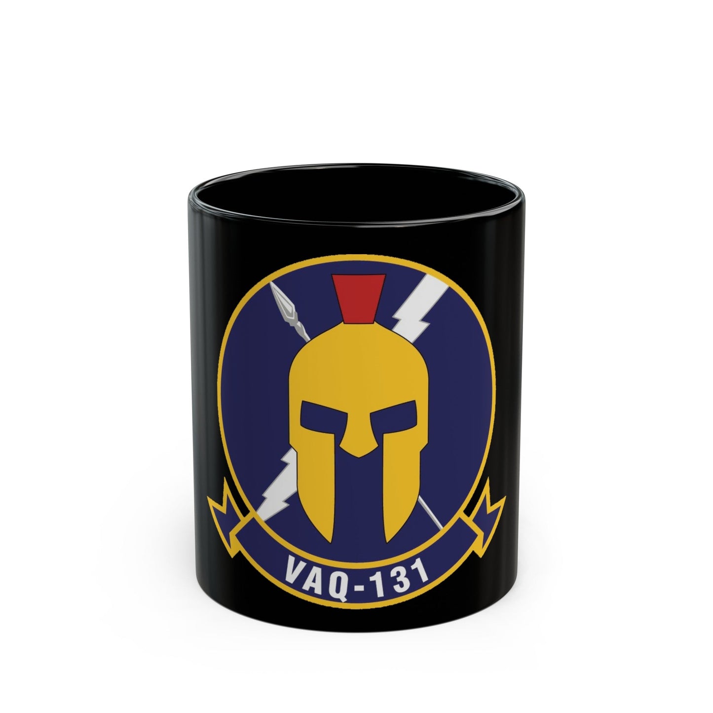 VAQ 131 Electronic Attack Squadron 131 (U.S. Navy) Black Coffee Mug-11oz-The Sticker Space