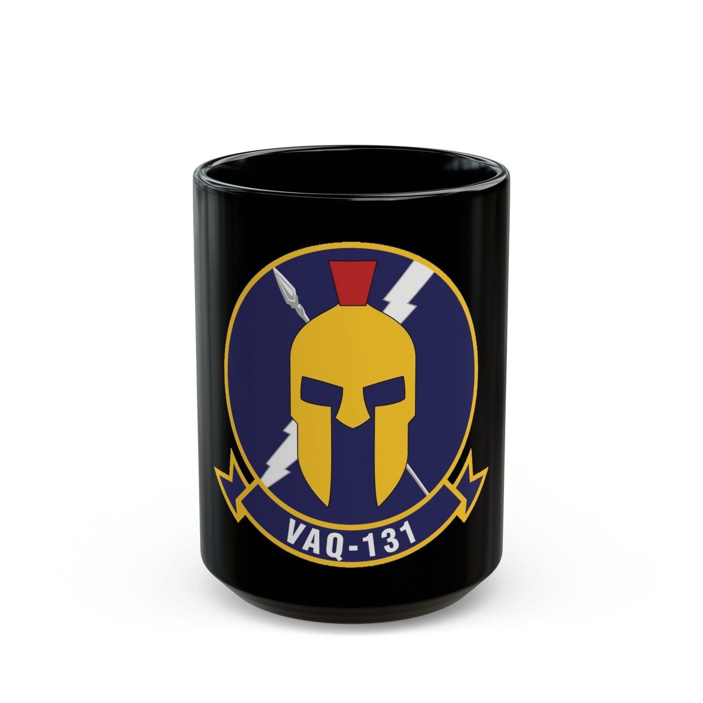 VAQ 131 Electronic Attack Squadron 131 (U.S. Navy) Black Coffee Mug-15oz-The Sticker Space