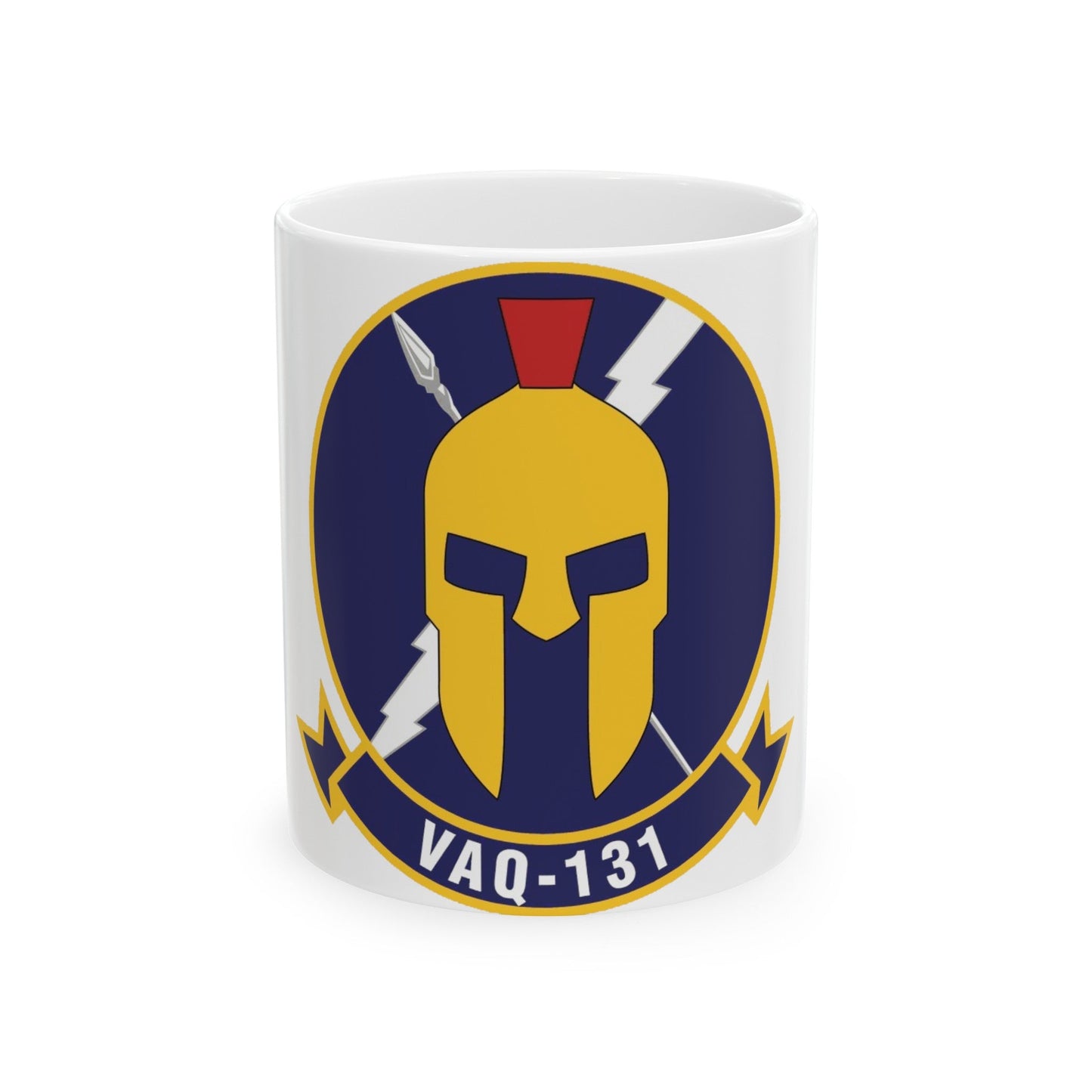 VAQ 131 Electronic Attack Squadron 131 (U.S. Navy) White Coffee Mug-11oz-The Sticker Space