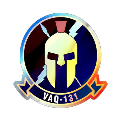VAQ 131 Electronic Attack Squadron 131 (U.S. Navy) Holographic STICKER Die-Cut Vinyl Decal 4 Inch Holographic - The Sticker Space