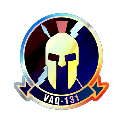 VAQ 131 Electronic Attack Squadron 131 (U.S. Navy) Holographic STICKER Die-Cut Vinyl Decal 6 Inch Holographic - The Sticker Space