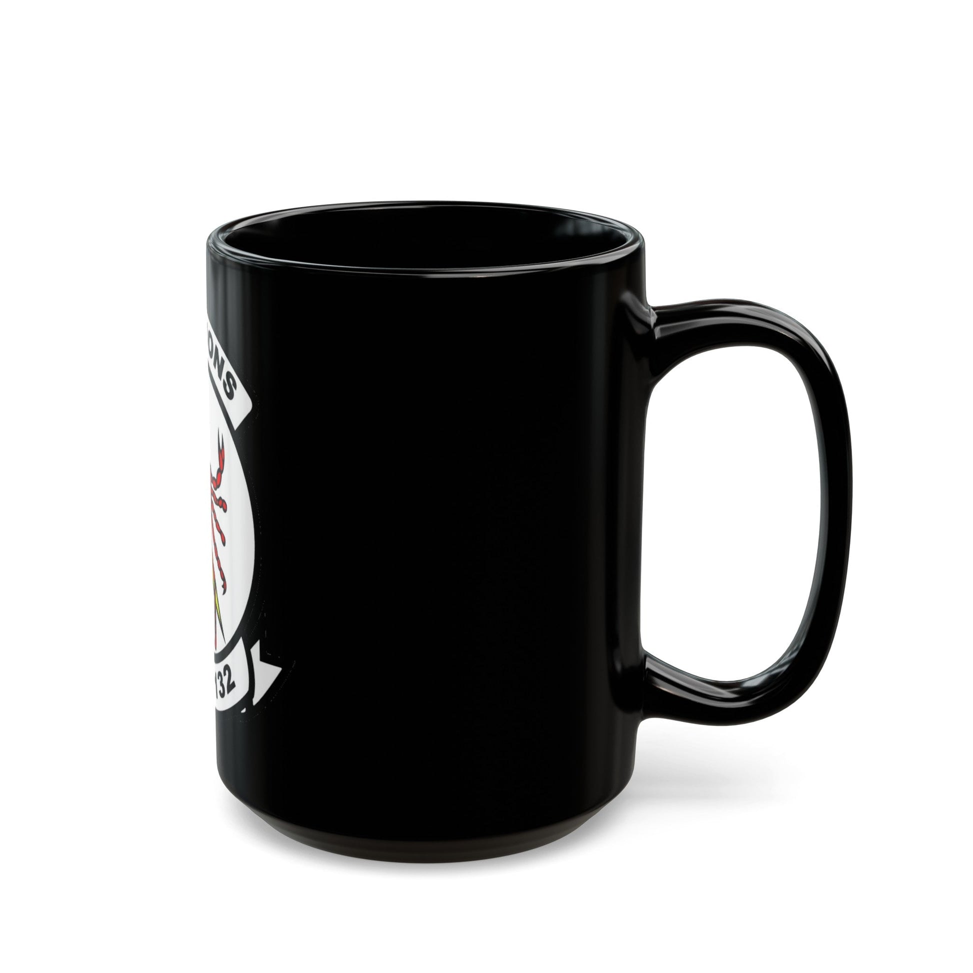 VAQ 132 Electronic Attack Squadron 132 (U.S. Navy) Black Coffee Mug-The Sticker Space