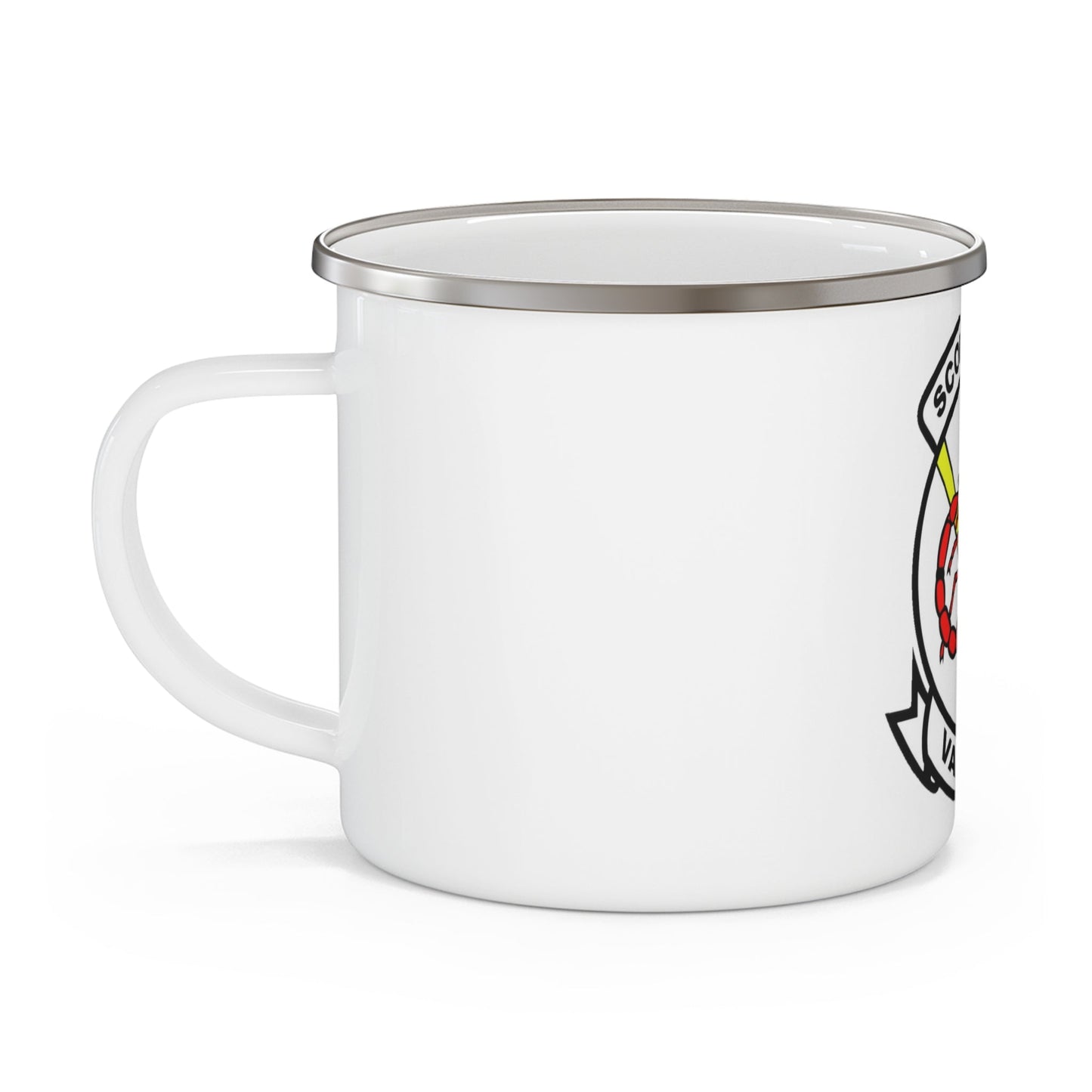 VAQ 132 Electronic Attack Squadron 132 (U.S. Navy) Enamel Mug 12oz-12oz-The Sticker Space