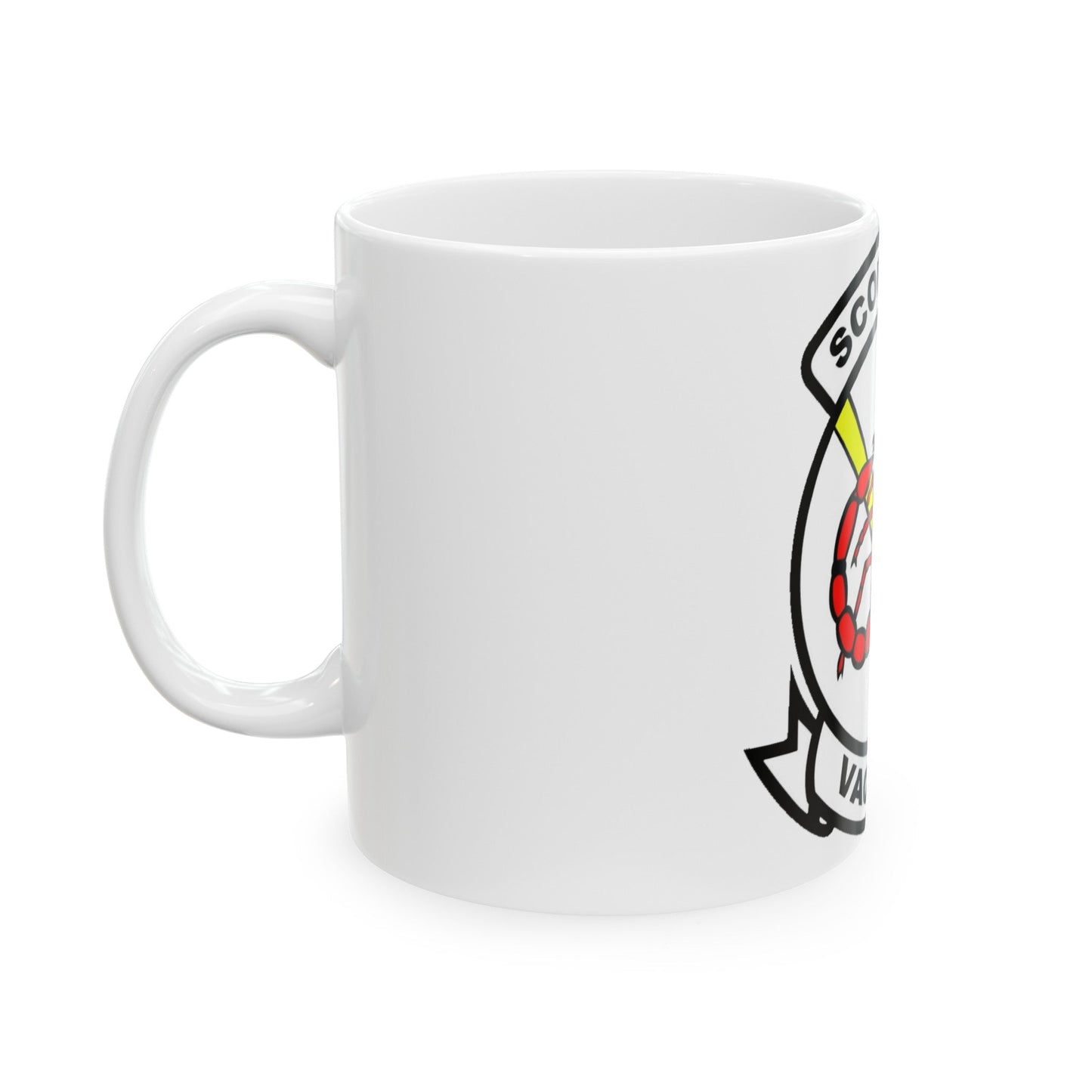 VAQ 132 Electronic Attack Squadron 132 (U.S. Navy) White Coffee Mug-The Sticker Space