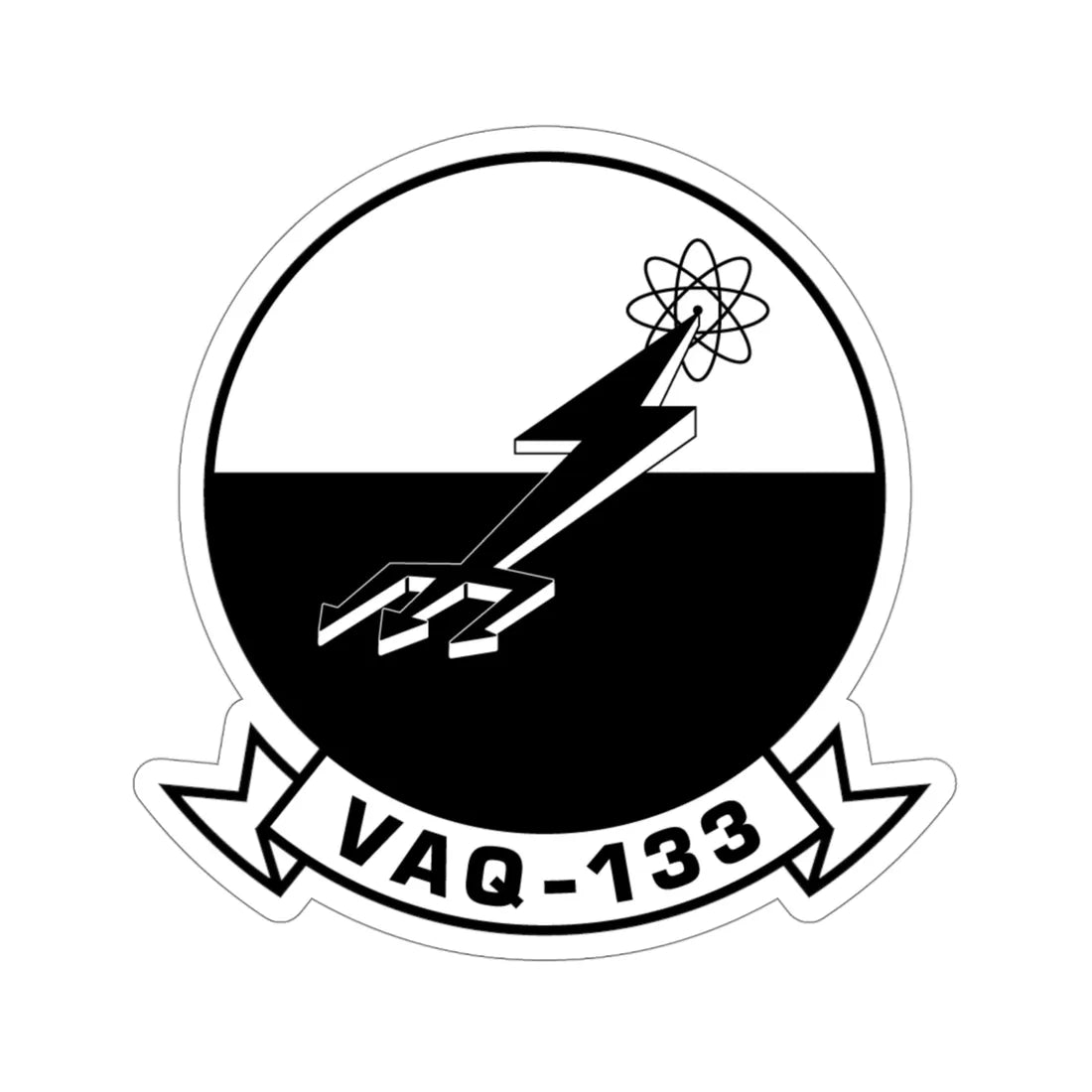 VAQ 133 BW (U.S. Navy) STICKER Vinyl Die-Cut Decal 4 Inch - The Sticker Space