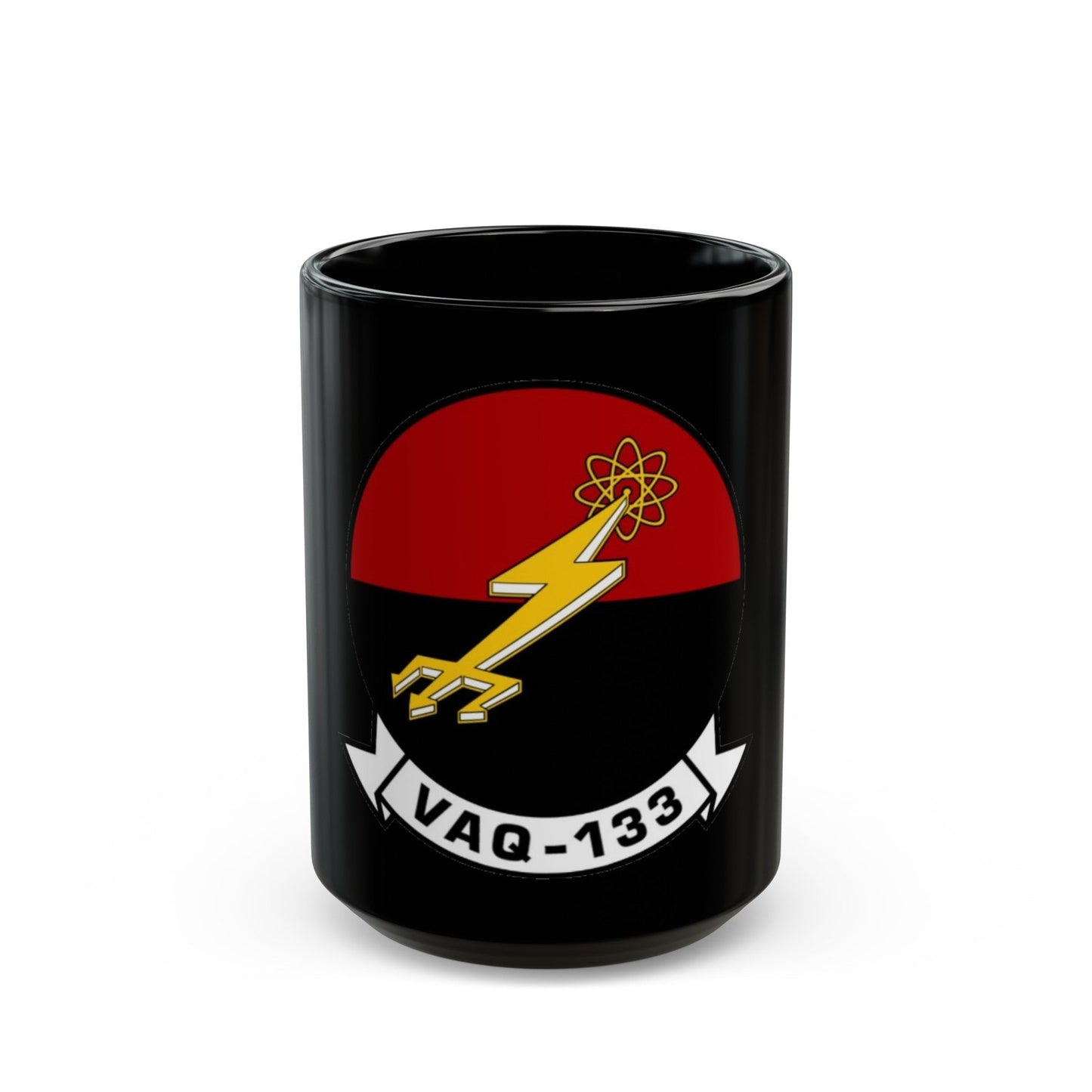 VAQ 133 Electronic Attack Squadron 133 (U.S. Navy) Black Coffee Mug-15oz-The Sticker Space