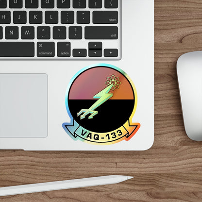 VAQ 133 Electronic Attack Squadron 133 (U.S. Navy) Holographic STICKER Die-Cut Vinyl Decal-The Sticker Space