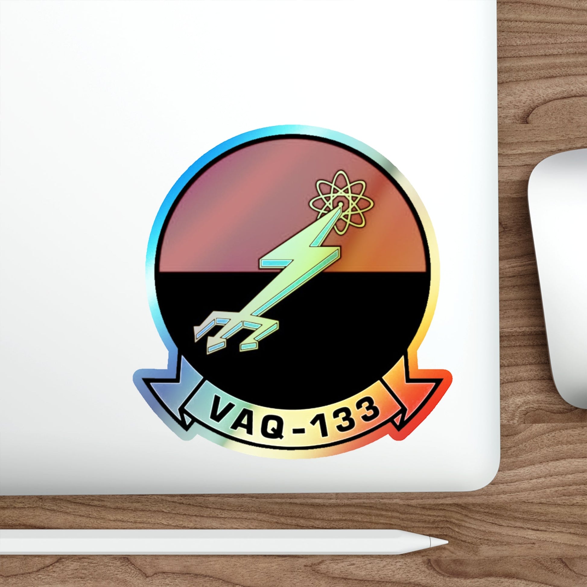 VAQ 133 Electronic Attack Squadron 133 (U.S. Navy) Holographic STICKER Die-Cut Vinyl Decal-The Sticker Space