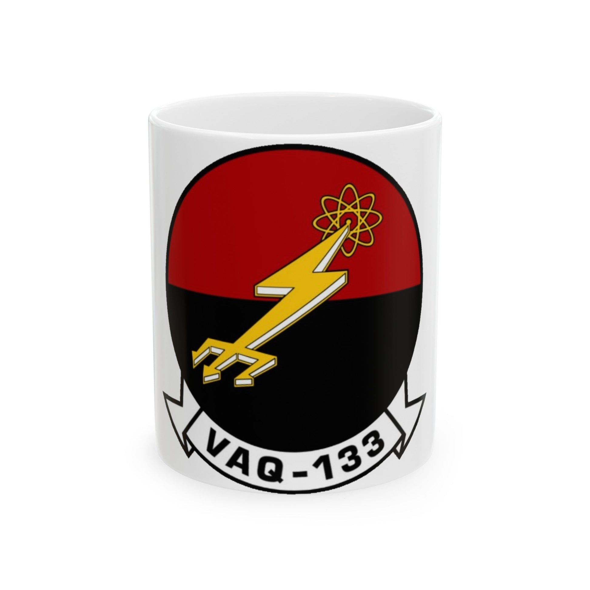 VAQ 133 Electronic Attack Squadron 133 (U.S. Navy) White Coffee Mug-11oz-The Sticker Space