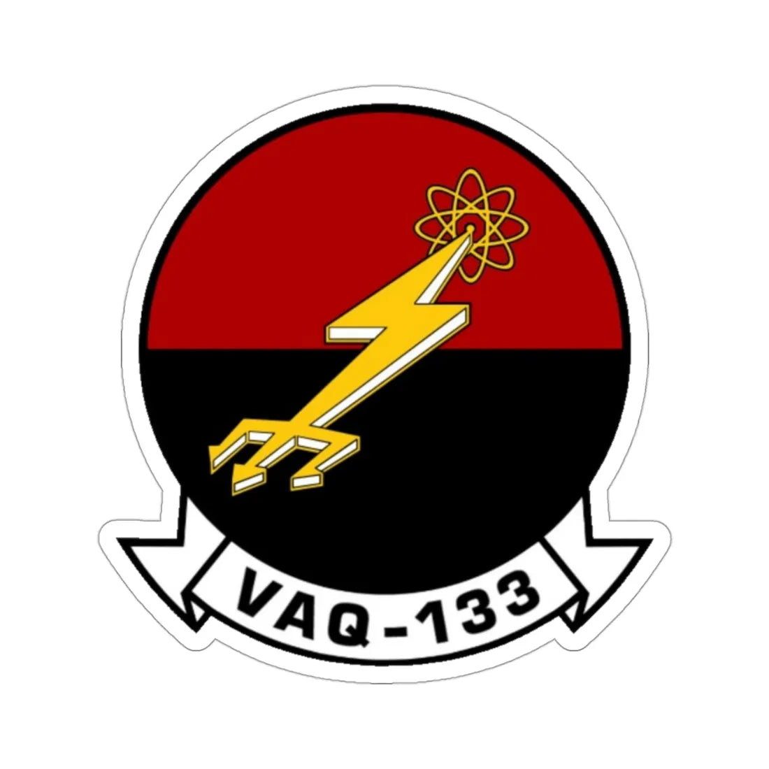 VAQ 133 Electronic Attack Squadron 133  (U.S. Navy) STICKER Vinyl Die-Cut Decal 3 Inch - The Sticker Space