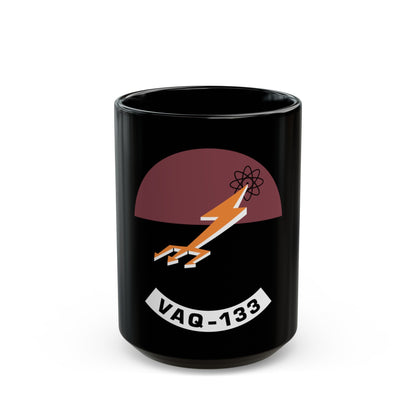 VAQ 133 (U.S. Navy) Black Coffee Mug-15oz-The Sticker Space