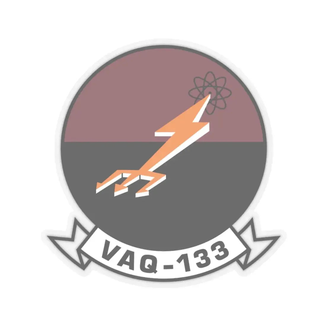 VAQ 133 (U.S. Navy) STICKER Vinyl Kiss-Cut Decal 6 Inch Transparent - The Sticker Space