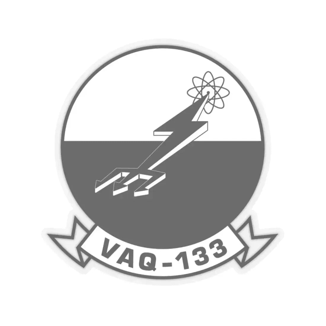 VAQ 133BW (U.S. Navy) STICKER Vinyl Kiss-Cut Decal 4 Inch Transparent - The Sticker Space