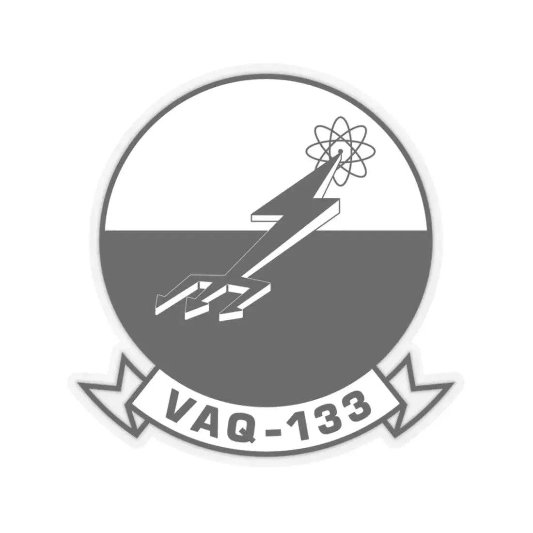 VAQ 133BW (U.S. Navy) STICKER Vinyl Kiss-Cut Decal 6 Inch Transparent - The Sticker Space