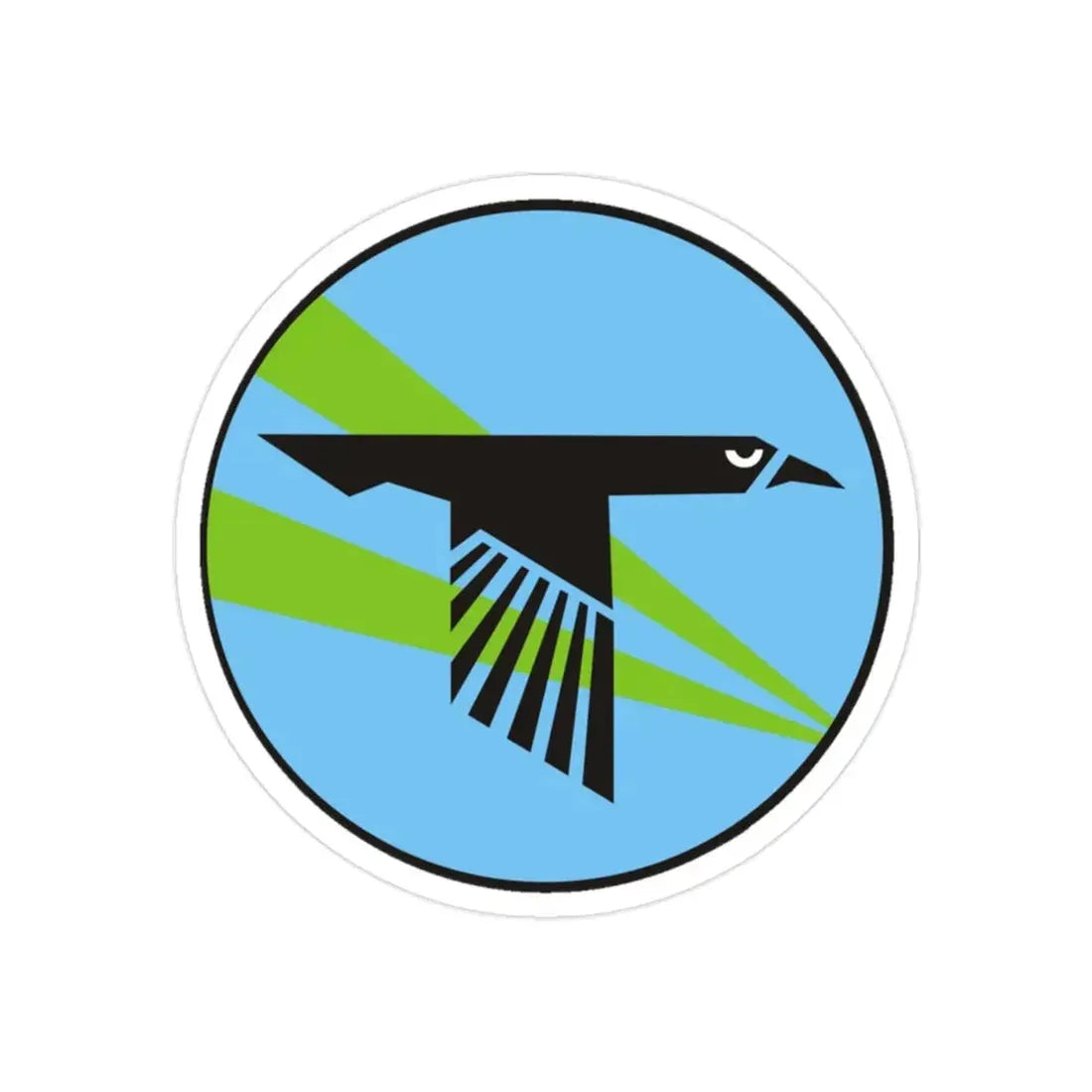 VAQ 135 Electronic Attack Squadron 135 (U.S. Navy) REVERSE PRINT Transparent Die-Cut STICKER 2 Inch Die-Cut Transparent - The Sticker Space