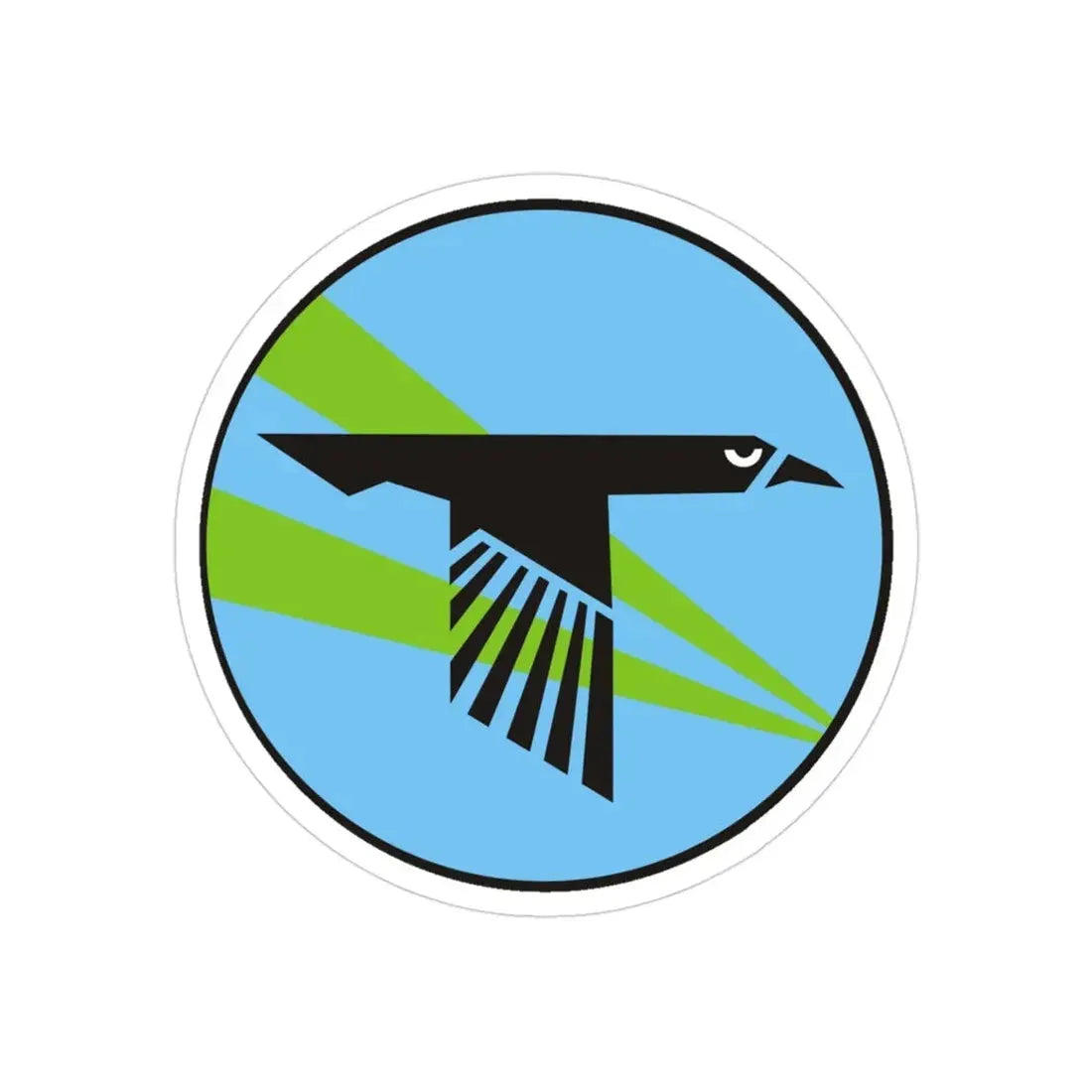 VAQ 135 Electronic Attack Squadron 135 (U.S. Navy) REVERSE PRINT Transparent Die-Cut STICKER 3 Inch Die-Cut Transparent - The Sticker Space