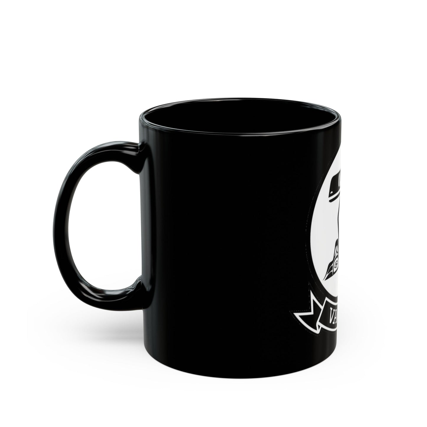 VAQ 137 Electronic Attack Squadron 137 (U.S. Navy) Black Coffee Mug-The Sticker Space