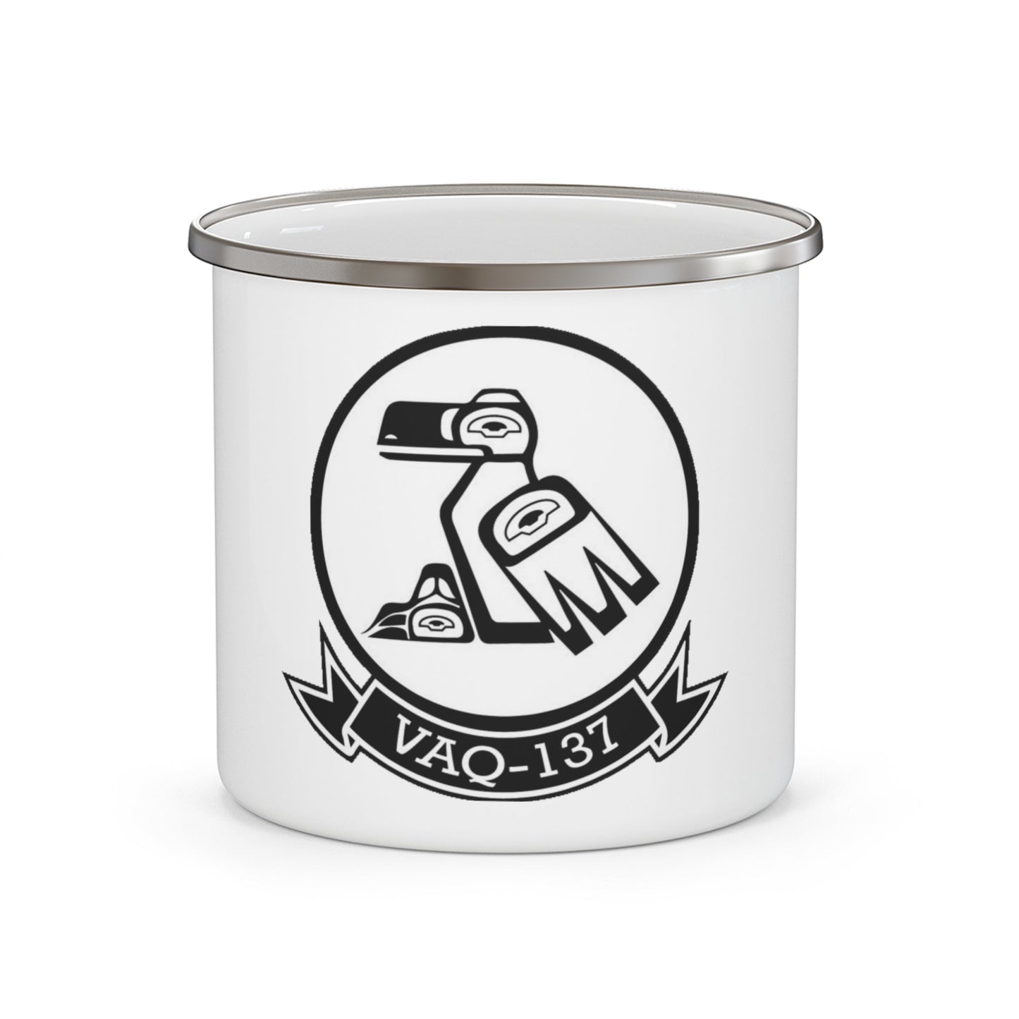 VAQ 137 Electronic Attack Squadron 137 (U.S. Navy) Enamel Mug 12oz-12oz-The Sticker Space