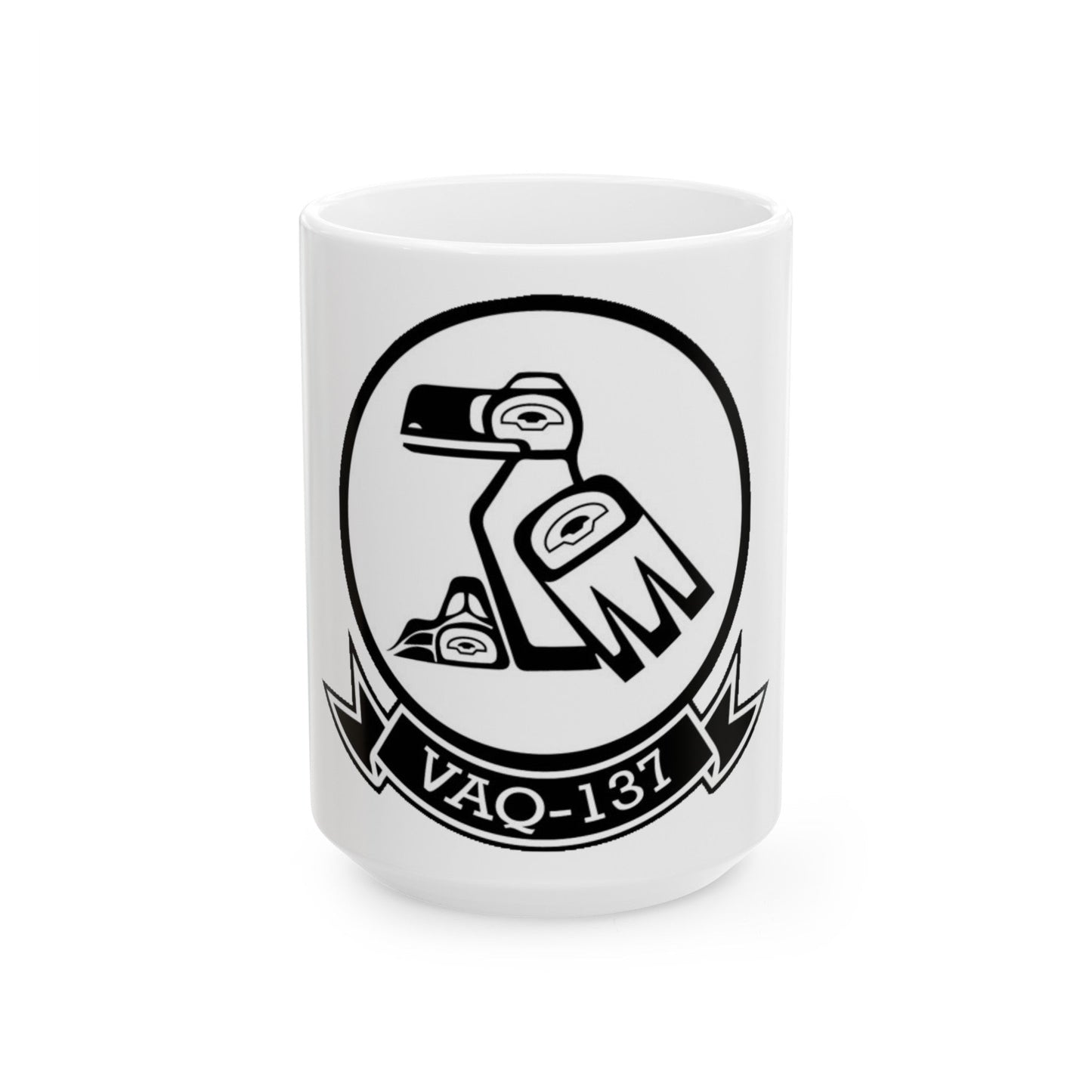 VAQ 137 Electronic Attack Squadron 137 (U.S. Navy) White Coffee Mug-15oz-The Sticker Space