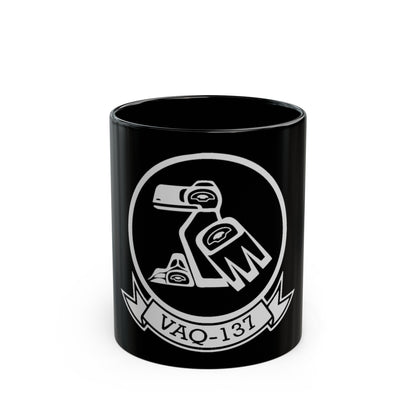 VAQ 137 ROOKS (U.S. Navy) Black Coffee Mug-11oz-The Sticker Space