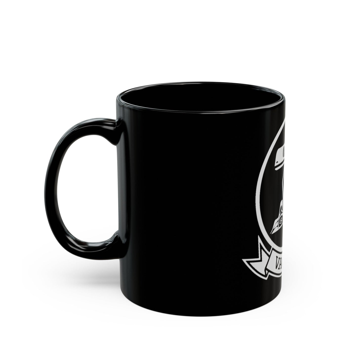 VAQ 137 ROOKS (U.S. Navy) Black Coffee Mug-The Sticker Space