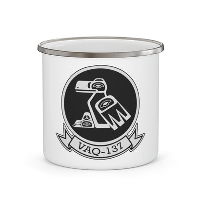 VAQ 137 ROOKS (U.S. Navy) Enamel Mug 12oz-12oz-The Sticker Space