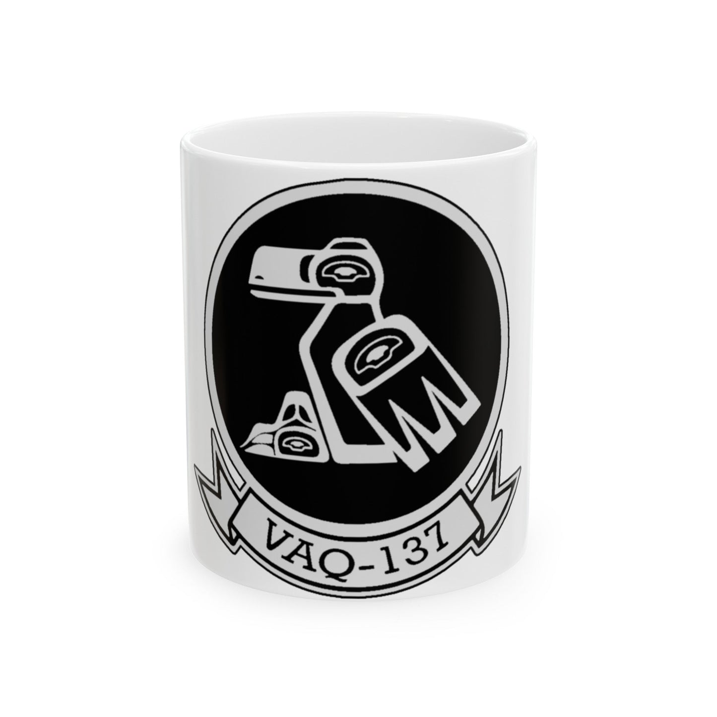 VAQ 137 ROOKS (U.S. Navy) White Coffee Mug-11oz-The Sticker Space