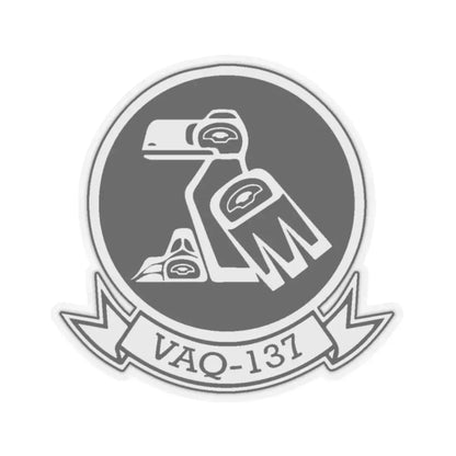 VAQ 137 ROOKS (U.S. Navy) STICKER Vinyl Kiss-Cut Decal 4 Inch Transparent - The Sticker Space