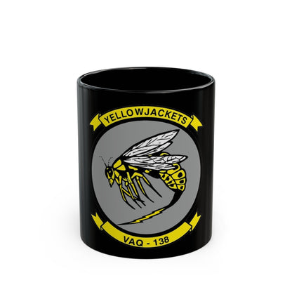 VAQ 138 Electronic Attack Squadron 138 (U.S. Navy) Black Coffee Mug-11oz-The Sticker Space