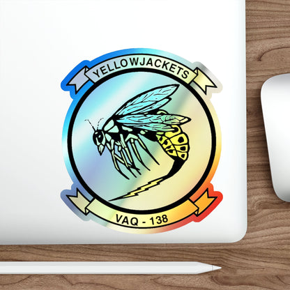 VAQ 138 Electronic Attack Squadron 138 (U.S. Navy) Holographic STICKER Die-Cut Vinyl Decal-The Sticker Space