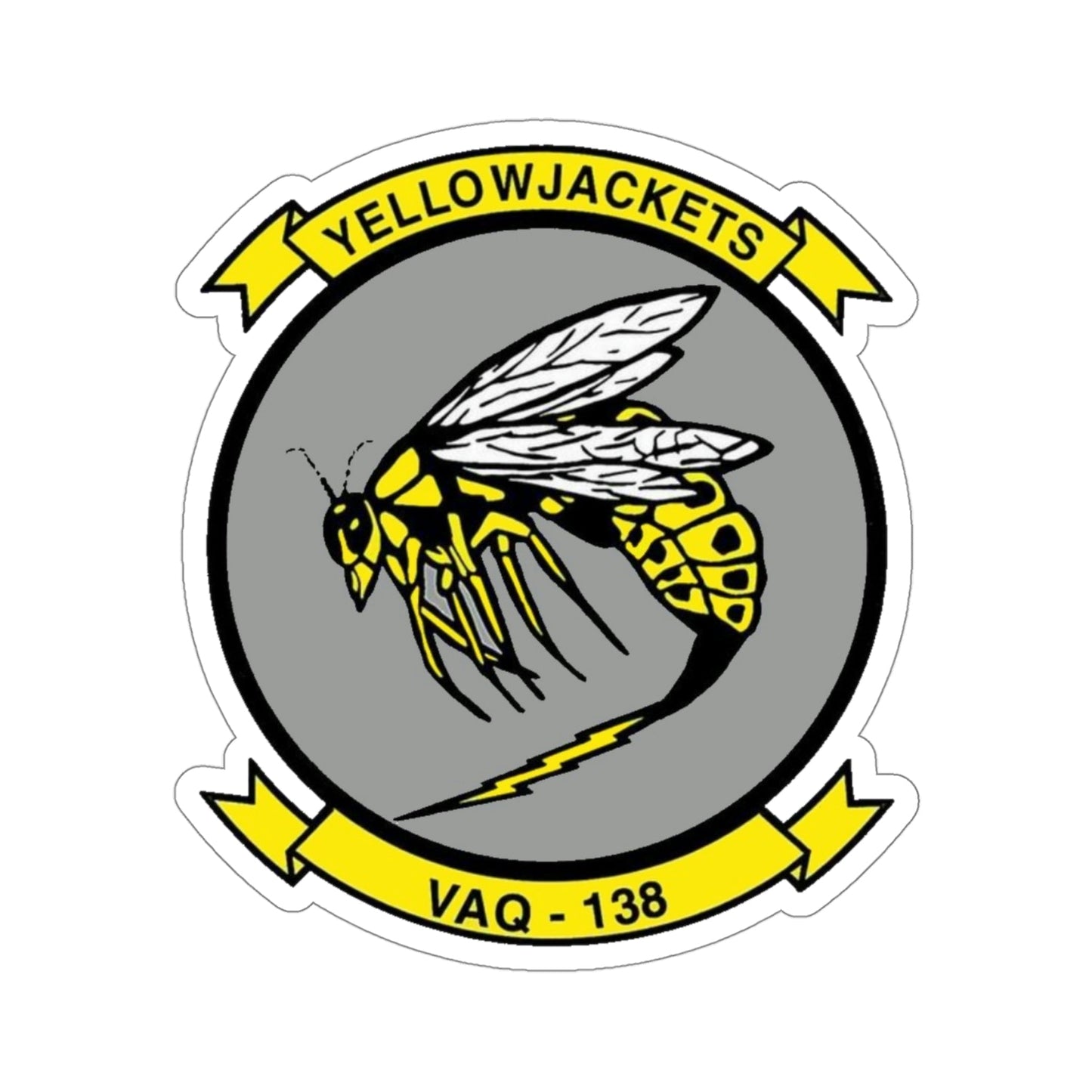 VAQ 138 Electronic Attack Squadron 138 (U.S. Navy) STICKER Vinyl Die-Cut Decal-4 Inch-The Sticker Space