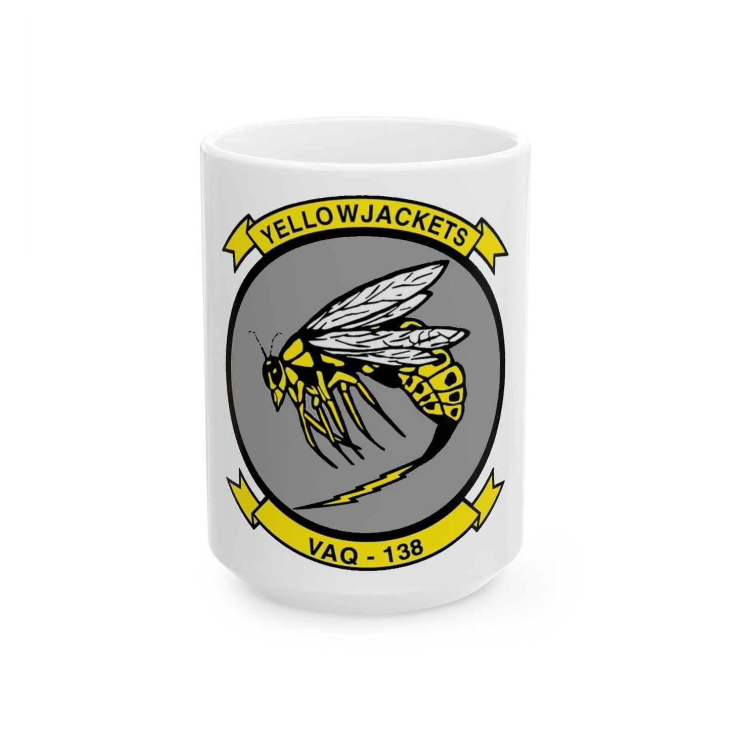 VAQ 138 Electronic Attack Squadron 138 (U.S. Navy) White Coffee Mug-15oz-The Sticker Space