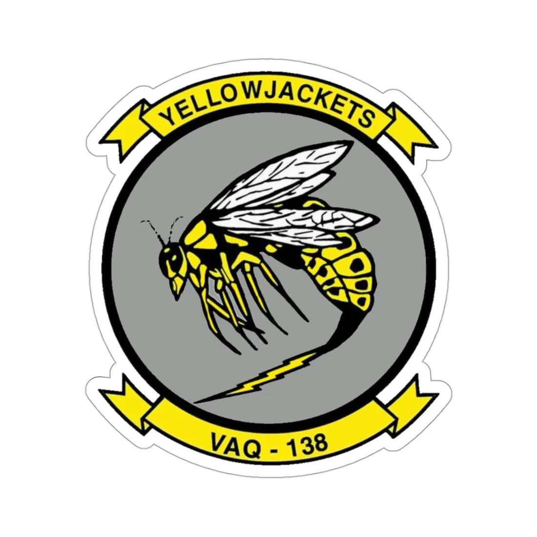 VAQ 138 Electronic Attack Squadron 138 (U.S. Navy) STICKER Vinyl Die-Cut Decal 3 Inch - The Sticker Space