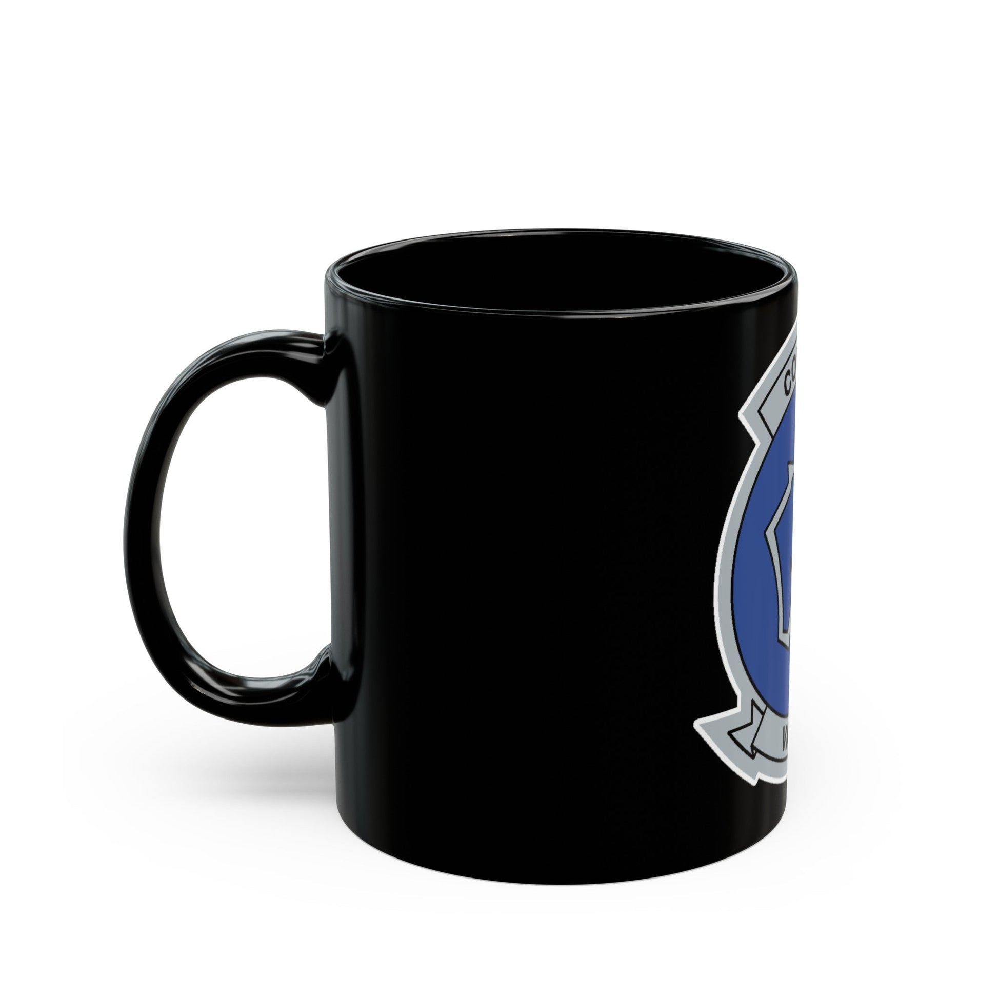 VAQ 139 Cougars (U.S. Navy) Black Coffee Mug-The Sticker Space