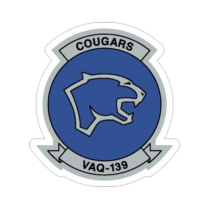 VAQ 139 Cougars (U.S. Navy) STICKER Vinyl Die-Cut Decal 2 Inch - The Sticker Space