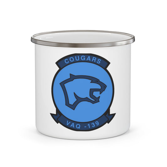 VAQ 139 (U.S. Navy) Enamel Mug 12oz-12oz-The Sticker Space