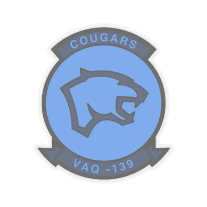 VAQ 139 (U.S. Navy) STICKER Vinyl Kiss-Cut Decal 2 Inch Transparent - The Sticker Space