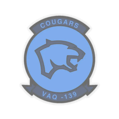 VAQ 139 (U.S. Navy) STICKER Vinyl Kiss-Cut Decal 6 Inch Transparent - The Sticker Space
