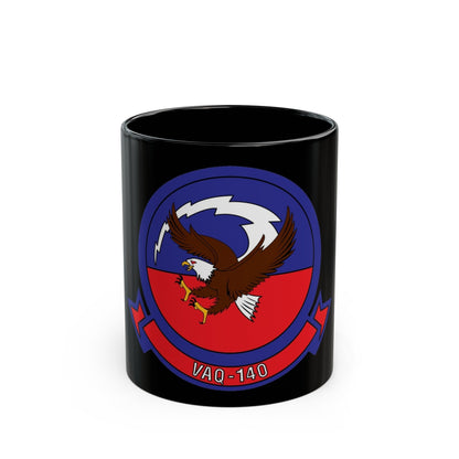 VAQ 140 Electronic Attack Squadron 140 (U.S. Navy) Black Coffee Mug-11oz-The Sticker Space