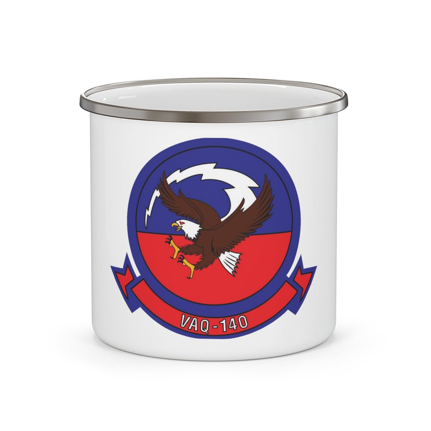 VAQ 140 Electronic Attack Squadron 140 (U.S. Navy) Enamel Mug 12oz-12oz-The Sticker Space