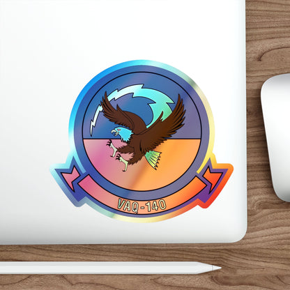 VAQ 140 Electronic Attack Squadron 140 (U.S. Navy) Holographic STICKER Die-Cut Vinyl Decal-The Sticker Space